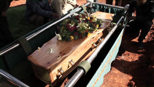 archived photo from Noxolo Nogwaza's funeral which took place in 2011