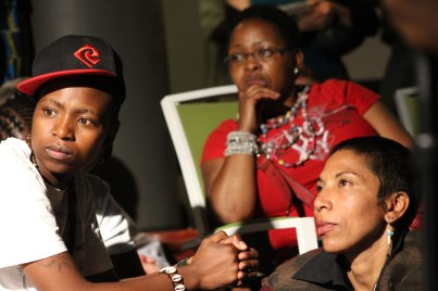 Collen & Tshidi who are members of Uthingo, Daveyton were present to.