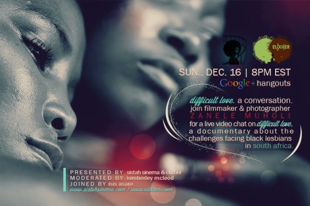 Difficult Love flyer for Sistah Sinema screening in 2012