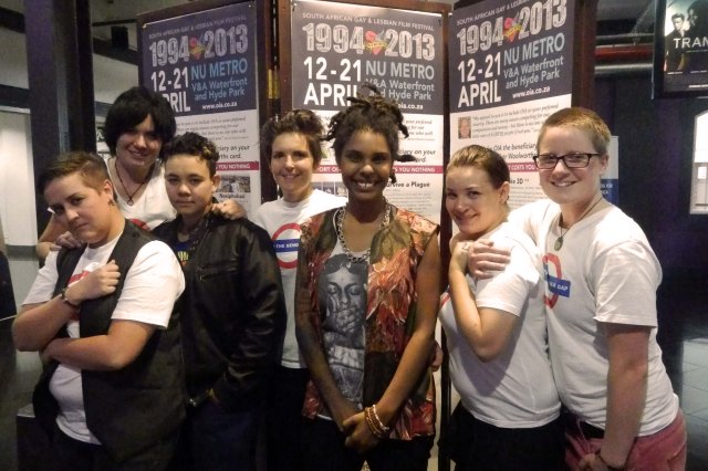 Nu Metro, Waterfront, Cape Town.Bros B4 Ho's troupe just after their documentary screening at Nu Metro, Waterfront, Cape Town