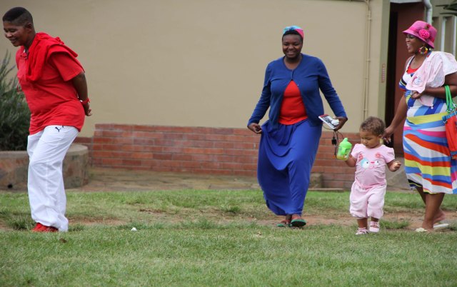 L-R: Pastor Zungu, Maureen Velile Majola with Zenande & MaGesh on 30.03.2013Photos by Nqobile Zungu