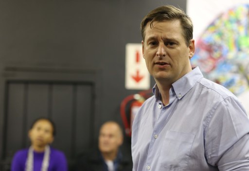 Anthony Manion addressing the audience at the GALA youth website launch