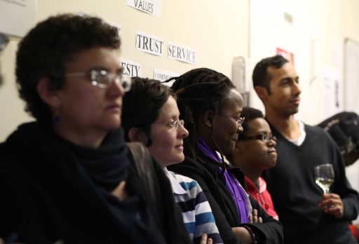 Second from left is Melanie Judge, co-editor of To Have and To Hold, SA book on marriage