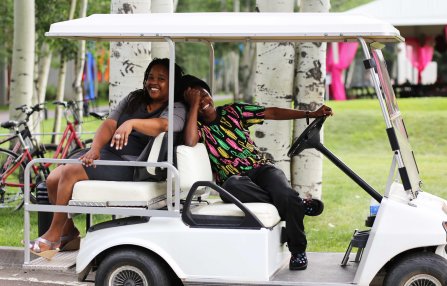 Farai & Muholi. Photo taken on request by George Stump (STUMPFILSM)