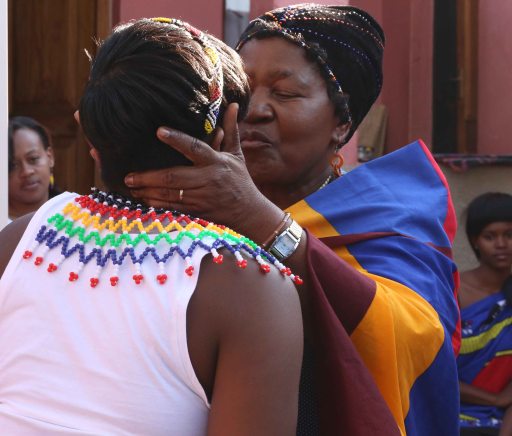 Zandile receives coming of age kiss from Gogo