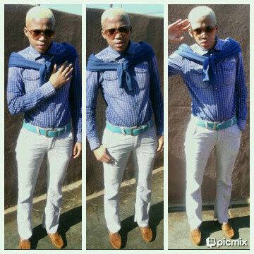 L stands for Looking good... Photo from Mbali's Facebook - personal gallery