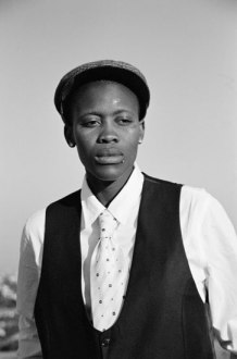 Dikeledi Sibanda, featuring in Muholi's Faces & Phases. Photo taken in Yeoville, Johannesburg, 2007