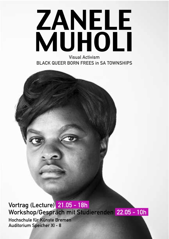 Maureen Majola featuring in Faces and Phases, portrait for Bremen University flyer for publicity