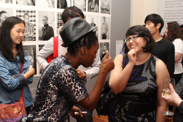 Muholi chatting with members of the audience_9265