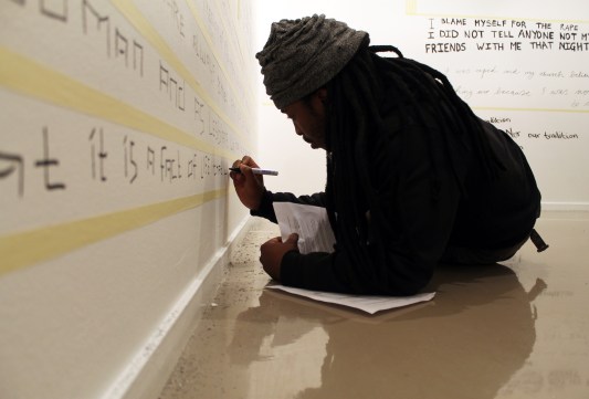Themba Vilakazi, from photographer to videographer to a writer... part of installation shots