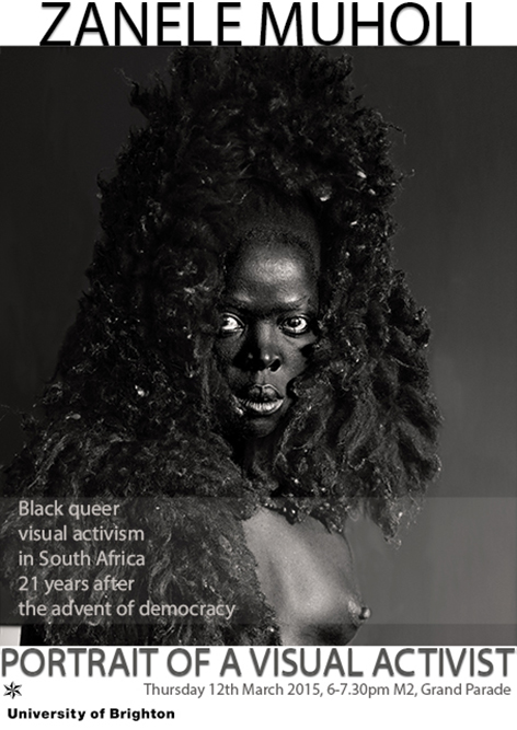 2015 March 12 Muholi @ Brighton University _Poster