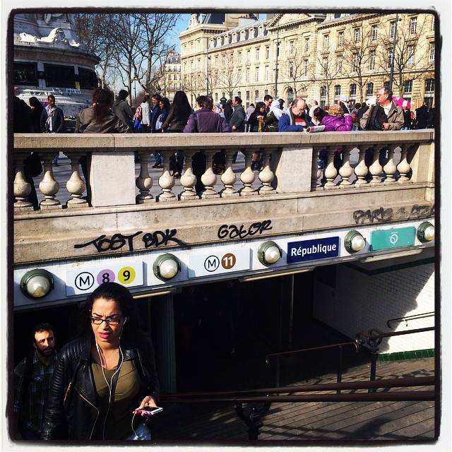 republique square _protesting for rights of women