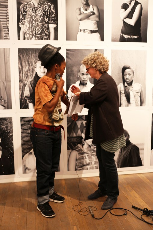 2015 April 15 Muholi & Janice before interview @TPG_9591