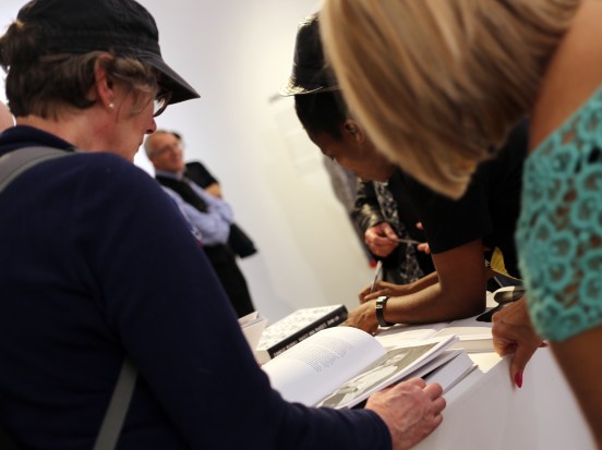 2015 April 16 Muholi signing catalogues_9699