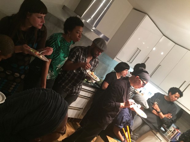 Our friends and allies from London at Renee's kitchen...