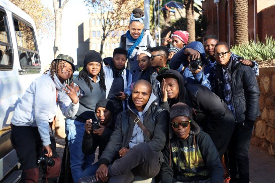 Yithi Laba conference delegates on Day 1 at Con Hill before the tour.