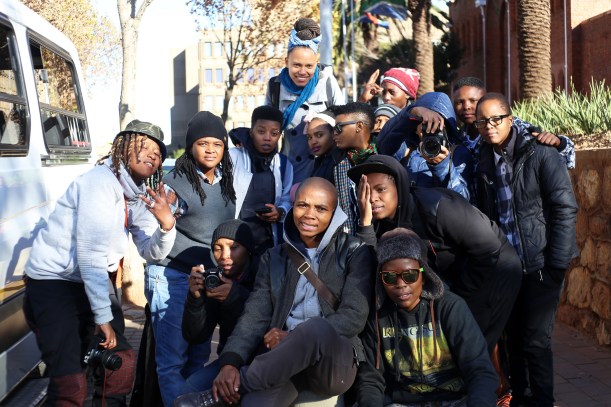 Yithi Laba conference delegates on Day 1 at Con Hill before the tour.