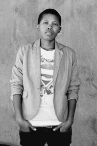 Smangele Mzizi (featuring in Faces and Phases series) at Constitution Hill, Johannesburg, 2010