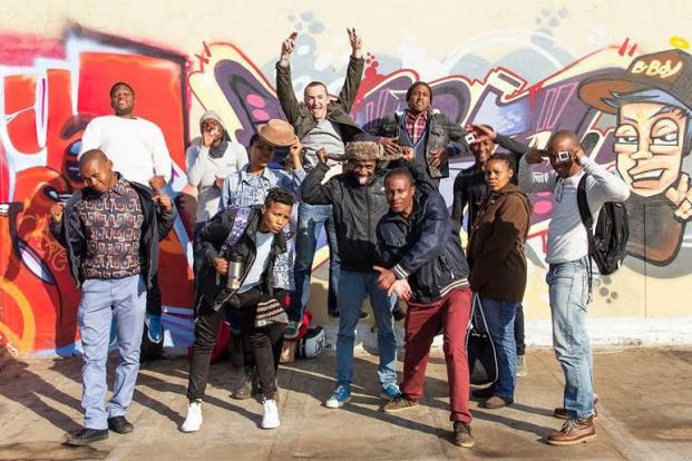 2015 July:  Terra Dick in front with her FC classmates at Market Photo Workshop, Johannesburg.