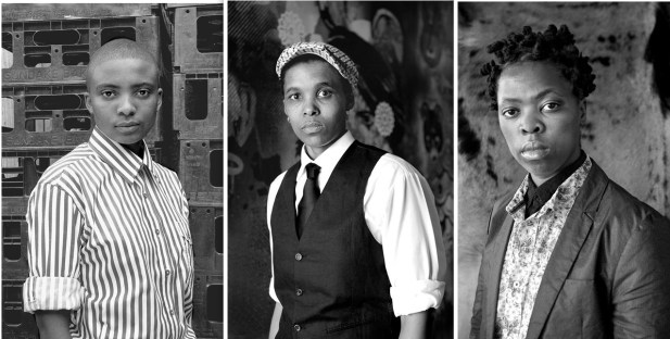 Three _ 3 Faces and Phases participants. L-R: Lerato Vile Muholi